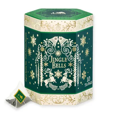 Jingle Bells Tea Bags Special Gift Hexagon Box
