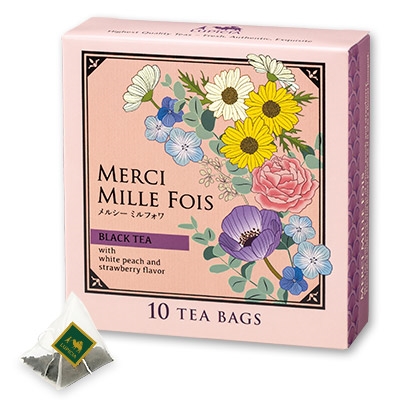 Merci Mille Fois Tea Bags Gift Box - Flower