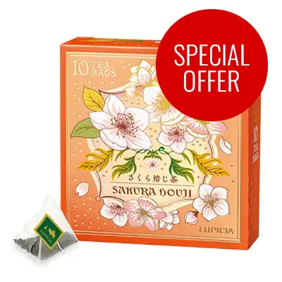 Sakura Houjicha Tea Bags Special Box