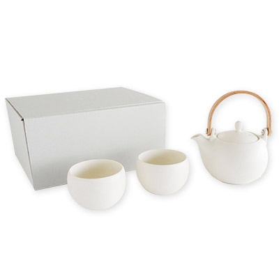 Porcelain teapot & 2 cups set 