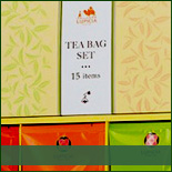 A RANGE OF TEA BAG GIFT SETS