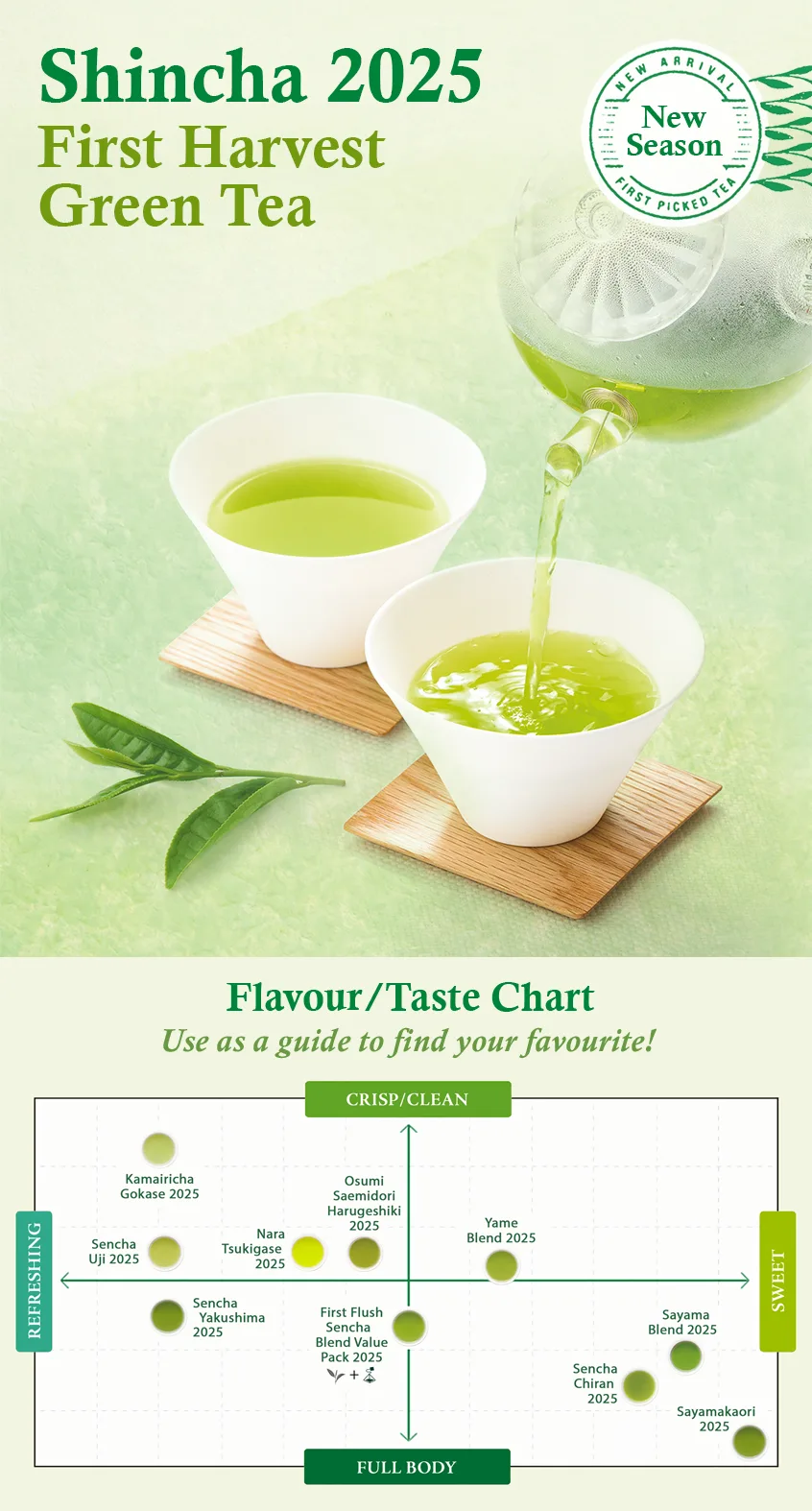 Shincha New Harvest Japanese Green Tea 2025