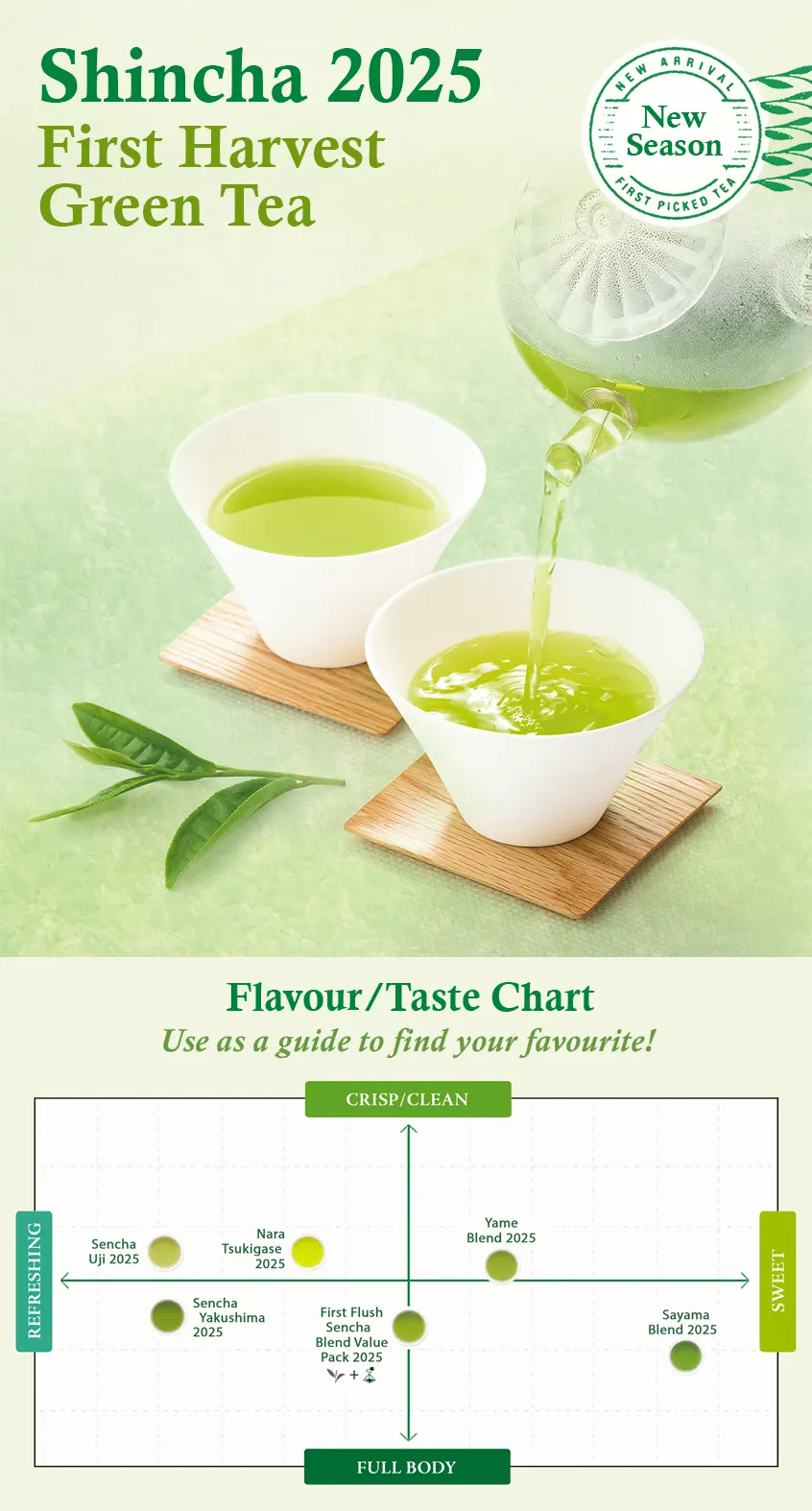 Shincha New Harvest Japanese Green Tea 2025